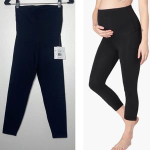 Beyond the Bump Black Maternity Capri Leggings